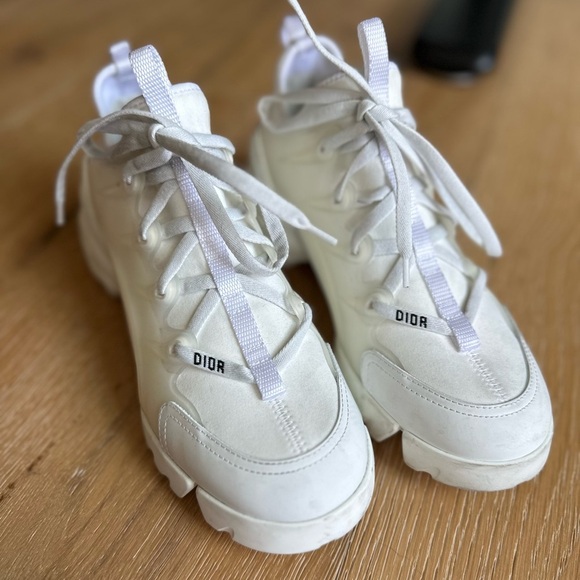 Dior D Connect White Chunky Sneakers - Picture 2 of 13